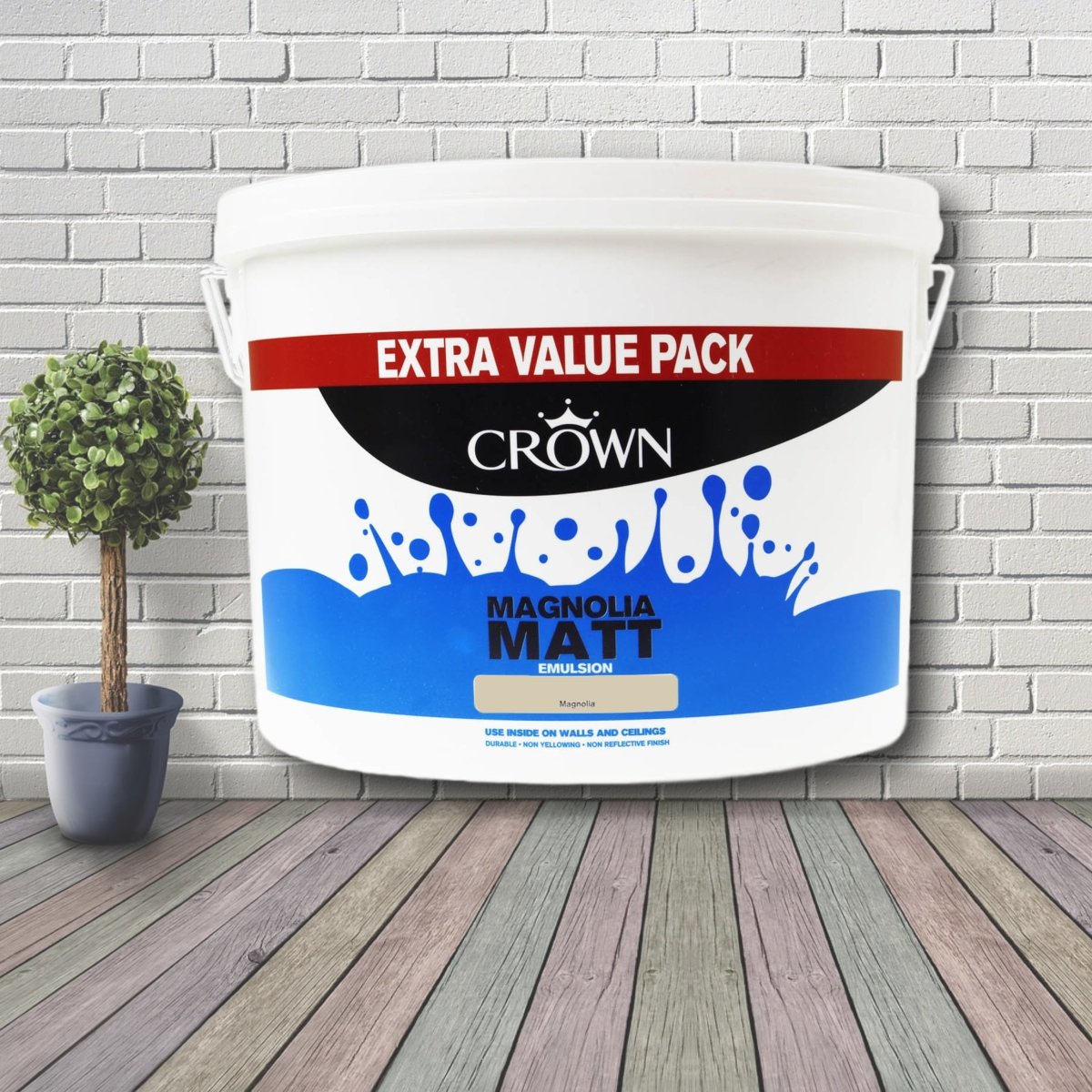 Crown Magnolia Matt Emulsion Paint - 7.5L - Bonnypack