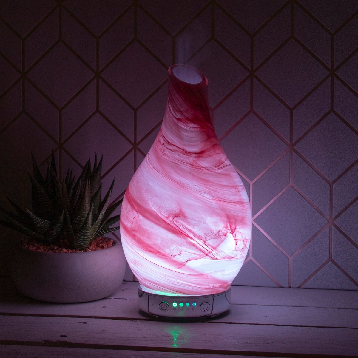 Desire Aroma Humidifier Colour Changing Lamp - Pink Marble - Bonnypack