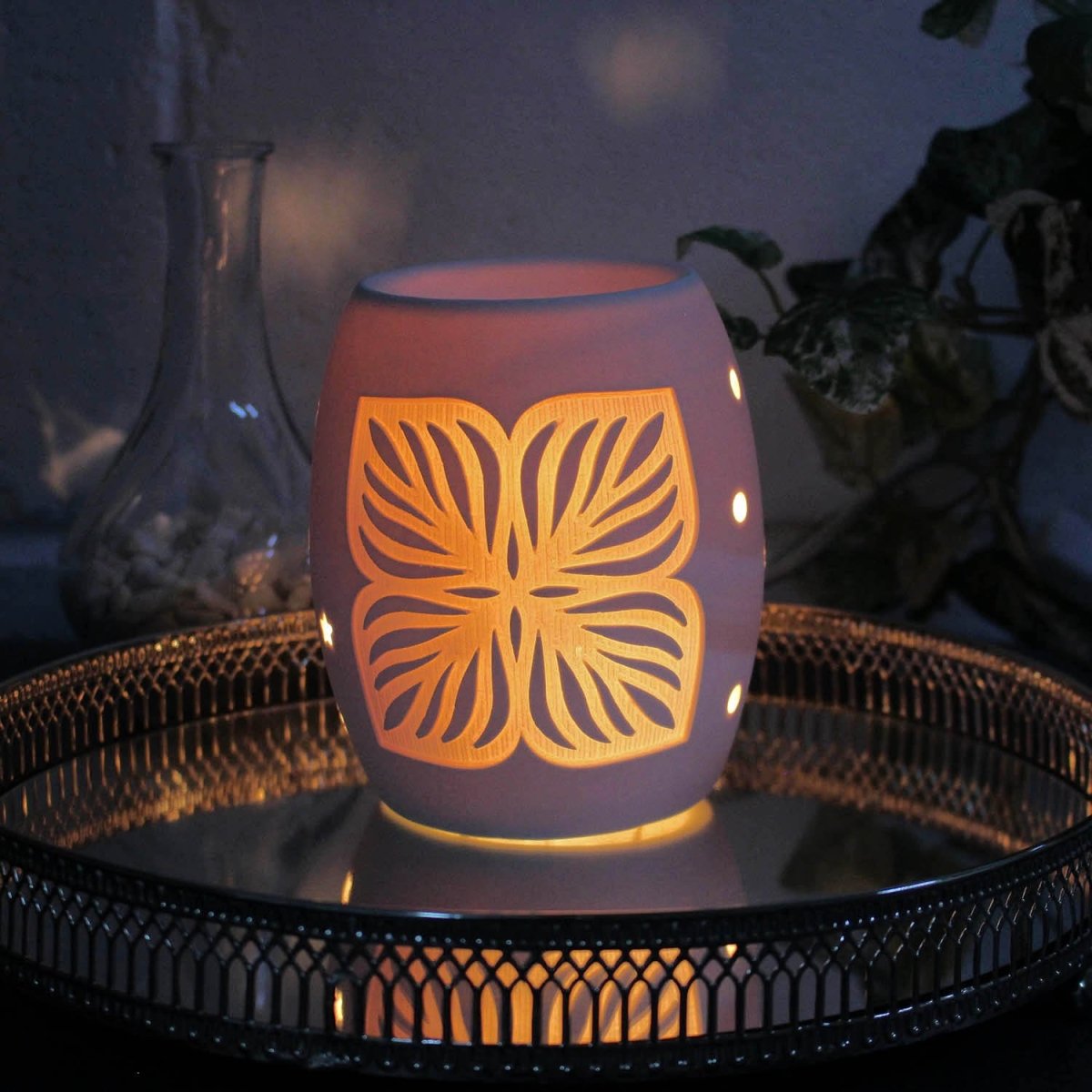 Electric Wax Burner - Ceramic Lotus 12.5cm - Bonnypack