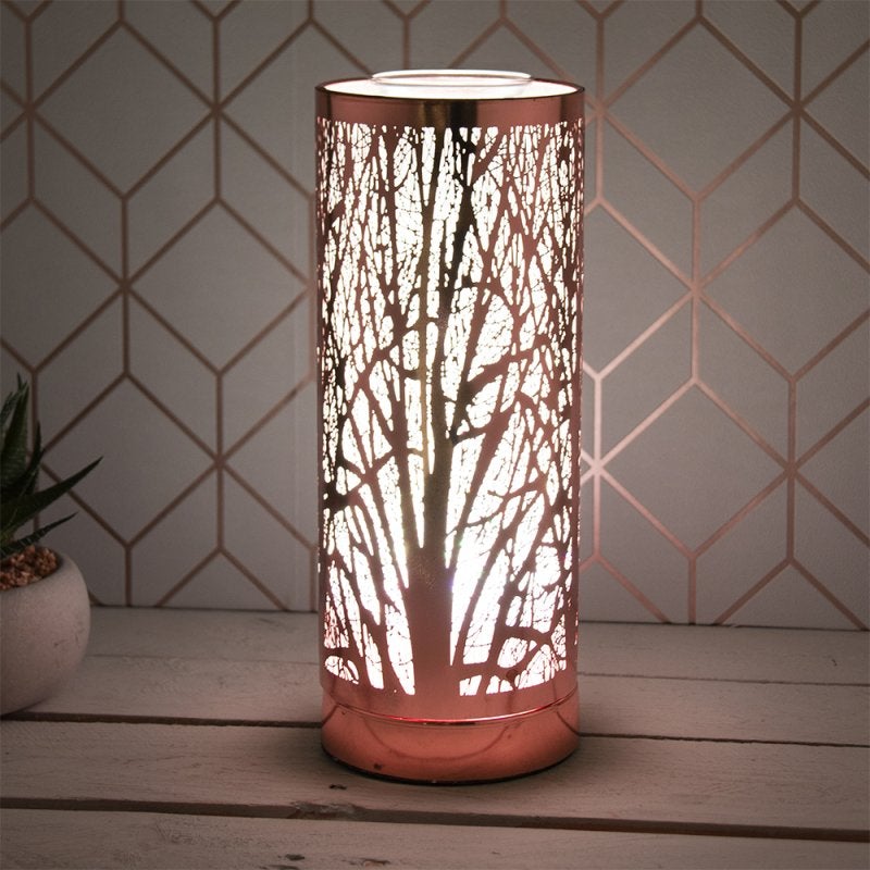 Electric Wax Melt Burner Rose Gold Cylinder Tree Oil Warmer - Bonnypack