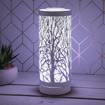 Electric Wax Melt Burner White Cylinder Tree Oil Warmer