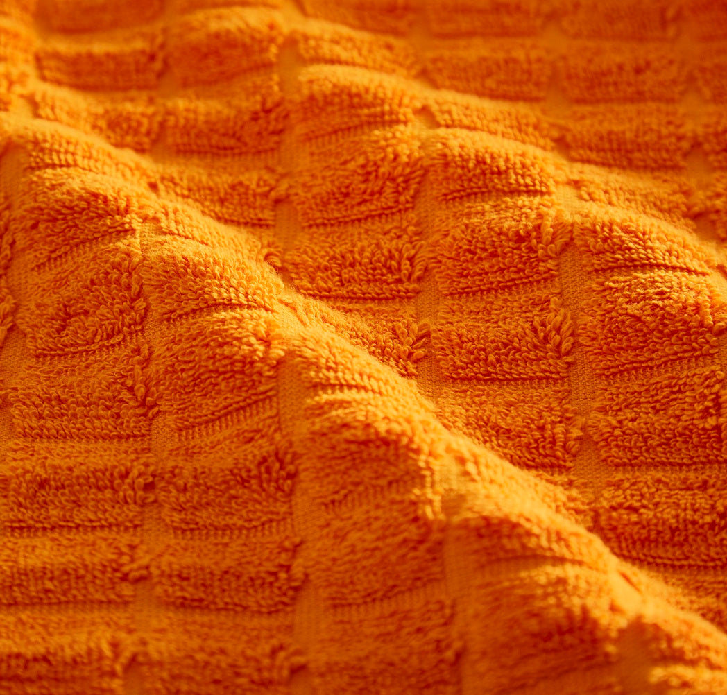 Bright Geo 100% Cotton Hand Towel - Orange - Bonnypack