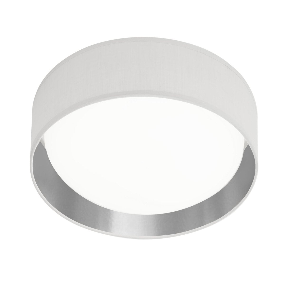 Gianna 1 Light LED Flush Ceiling Light Acrylic White Shade/Silver - Bonnypack