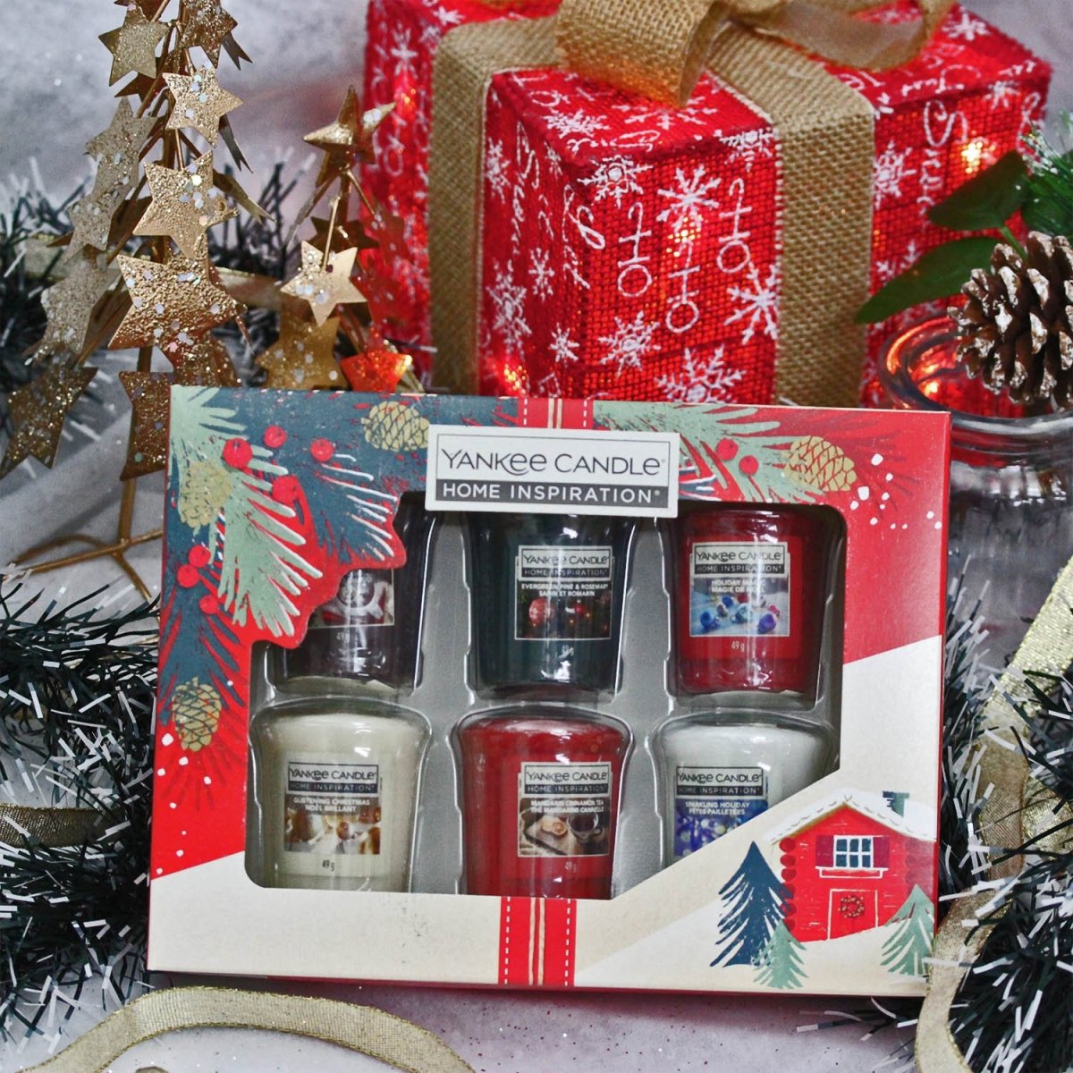 Gift Set of 6 Home Inspiration Yankee Scented Candles - Bonnypack