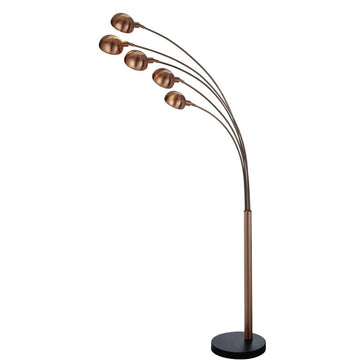 Giraffe Copper 5 Light Free Standing Standard Floor Lamp - Bonnypack