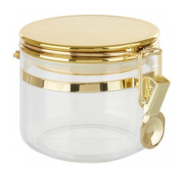 Gozo Small Gold Round Canister