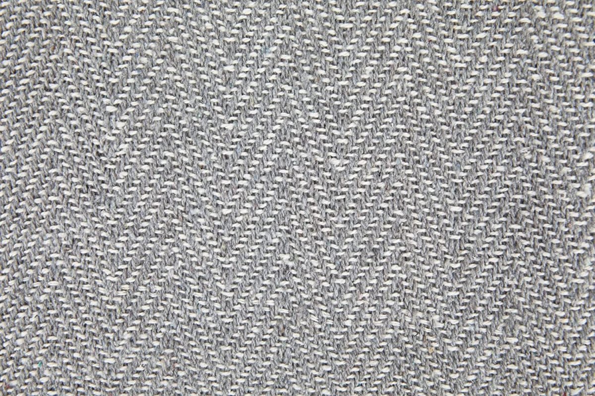 Herringbone Large Throw Silver Grey 70"x100" - Bonnypack