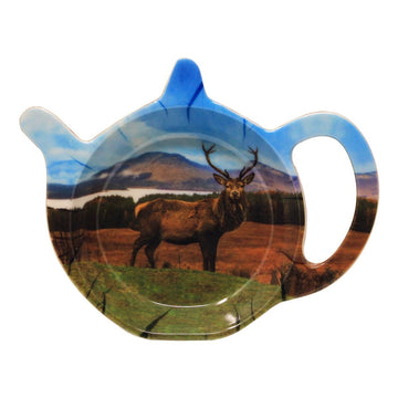 Highlands Stag Melamine Teabag Tidy