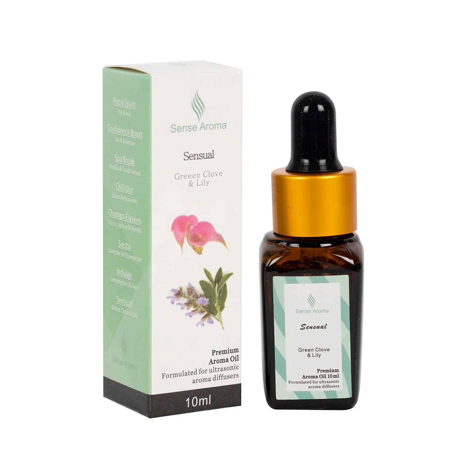Sense Aroma Sensual Green Clove & Lily Premium Aroma Oil - 10ml
