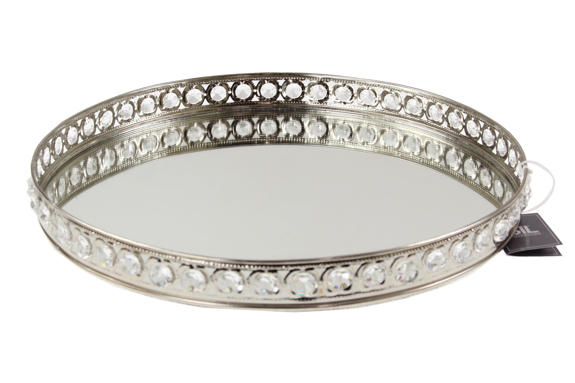 Mirror Candle Tray Silver