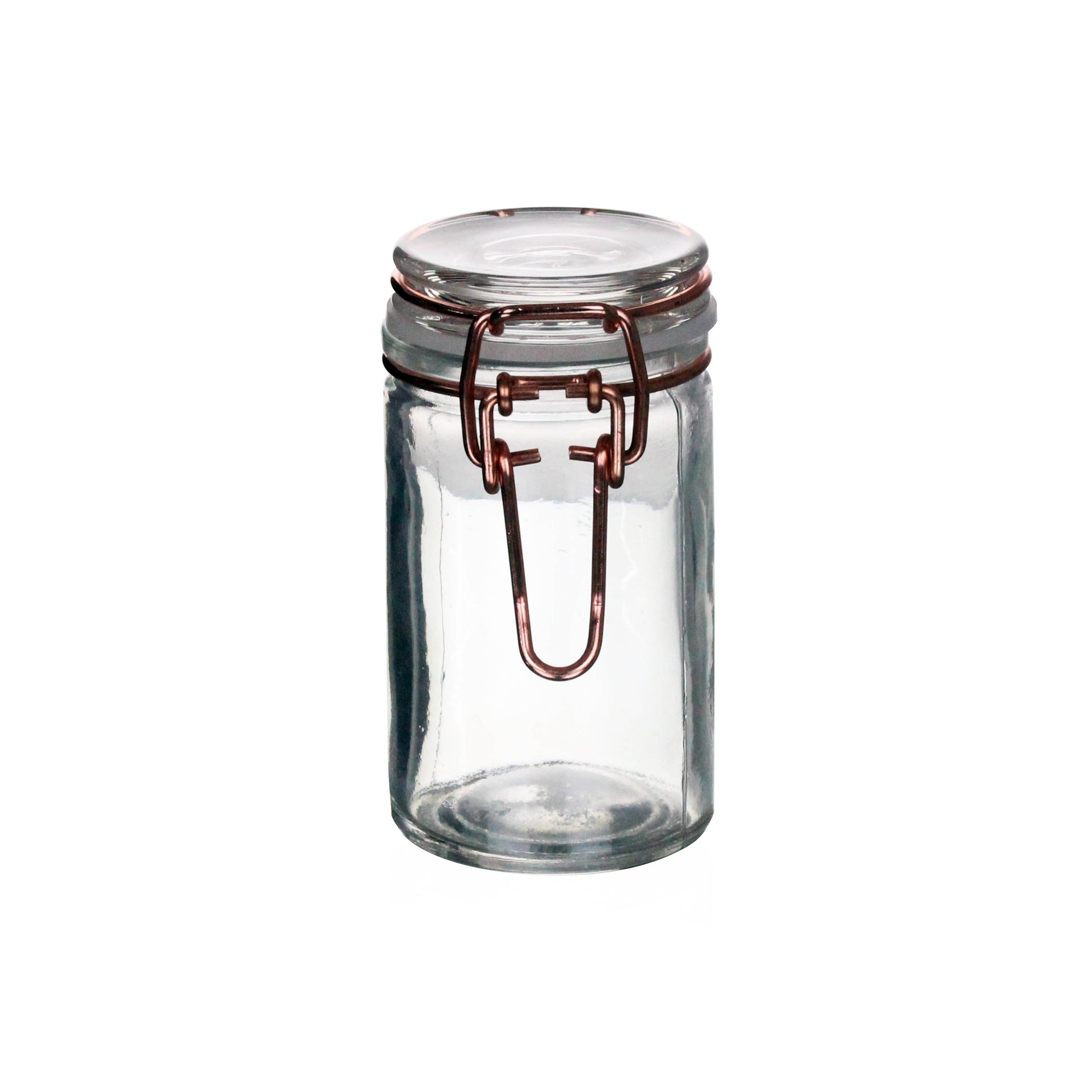 Set of 12 60ml Tala Glass Copper Clip Top Storage Jars - Bonnypack