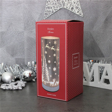 Electric Wax Melt Burner Christmas Sleigh 3D Light Lamp