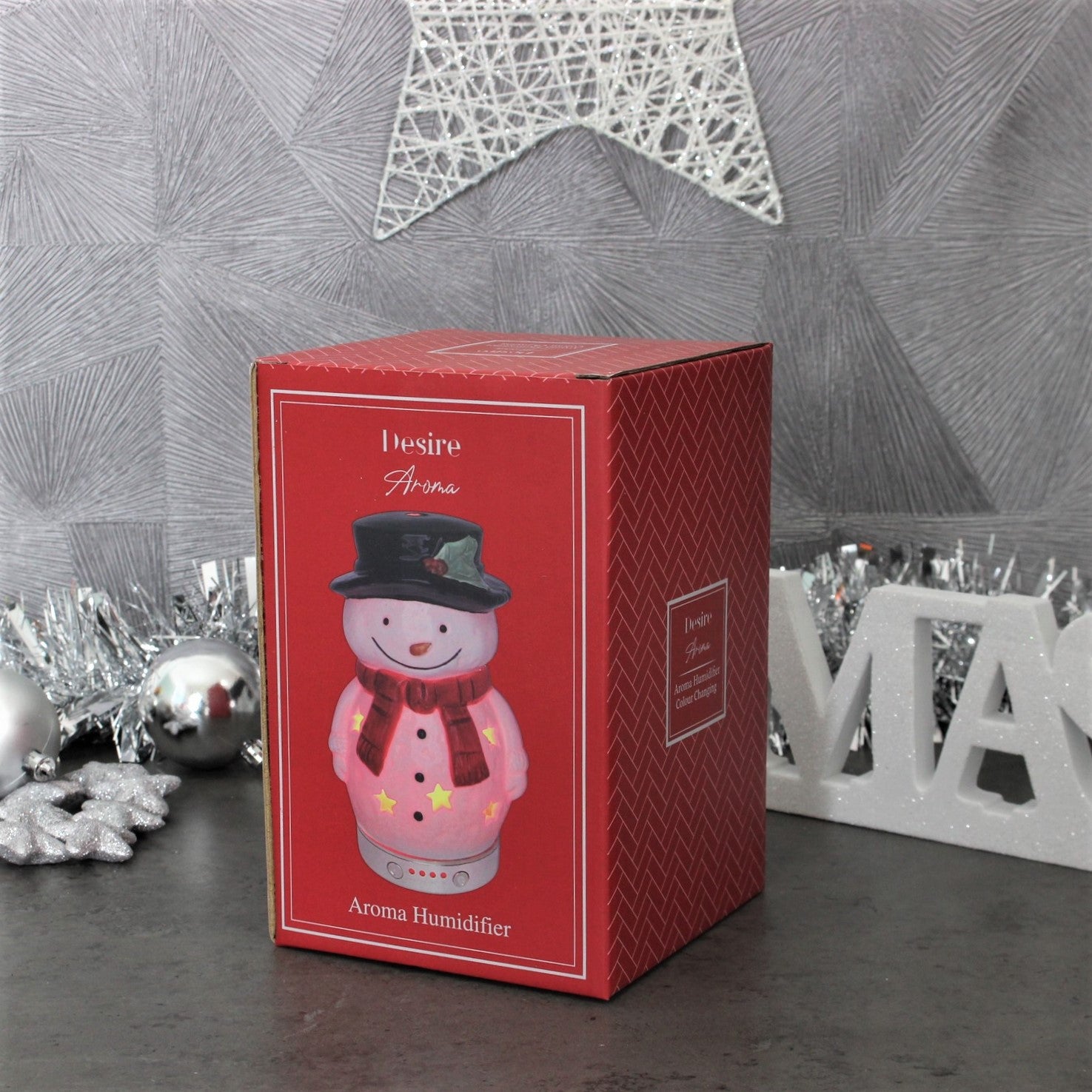 Snowman Shaped Humidifier Lamp Christmas Design - Bonnypack