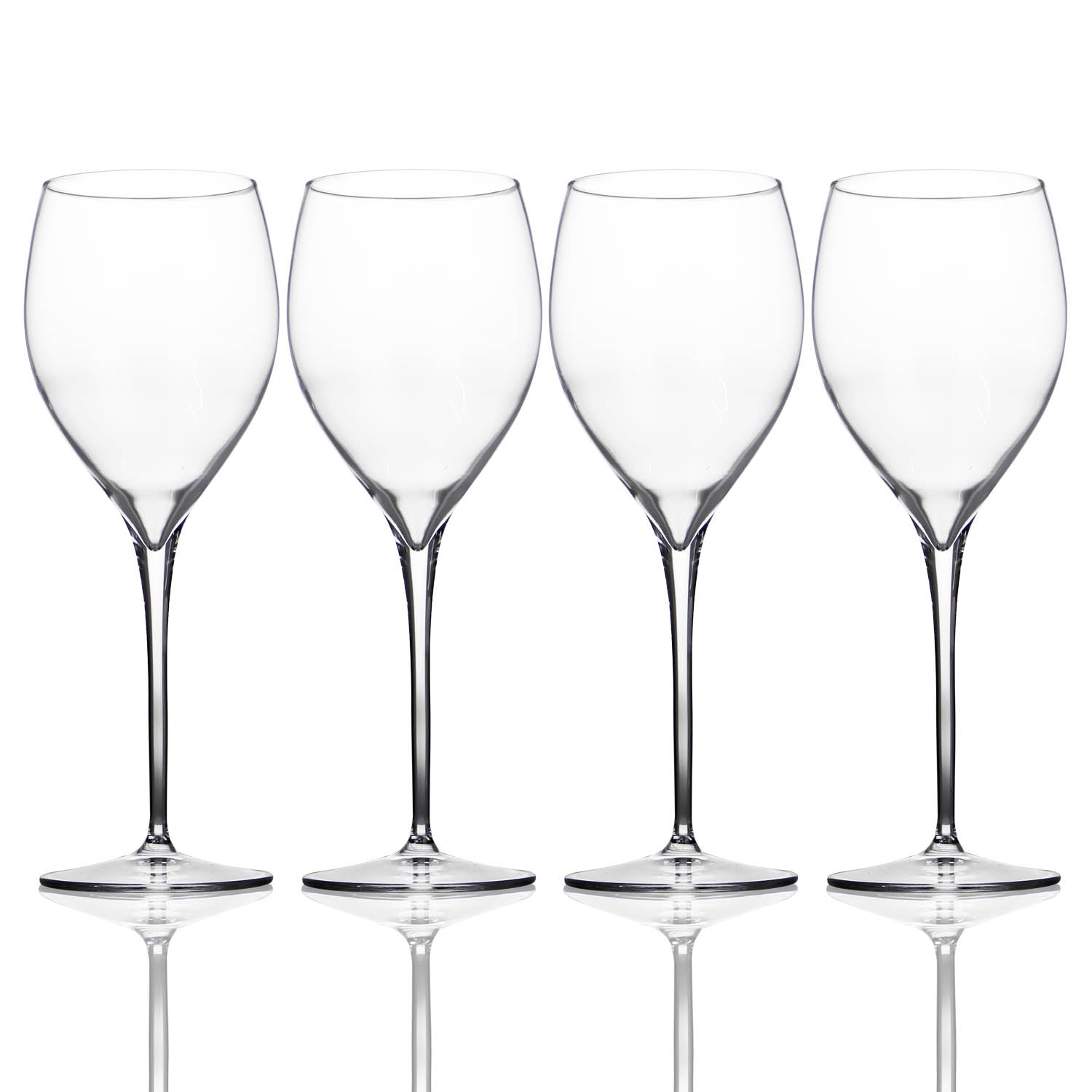 Set of 4 'Davenport' Large Crystal Wine Glasses - Bonnypack