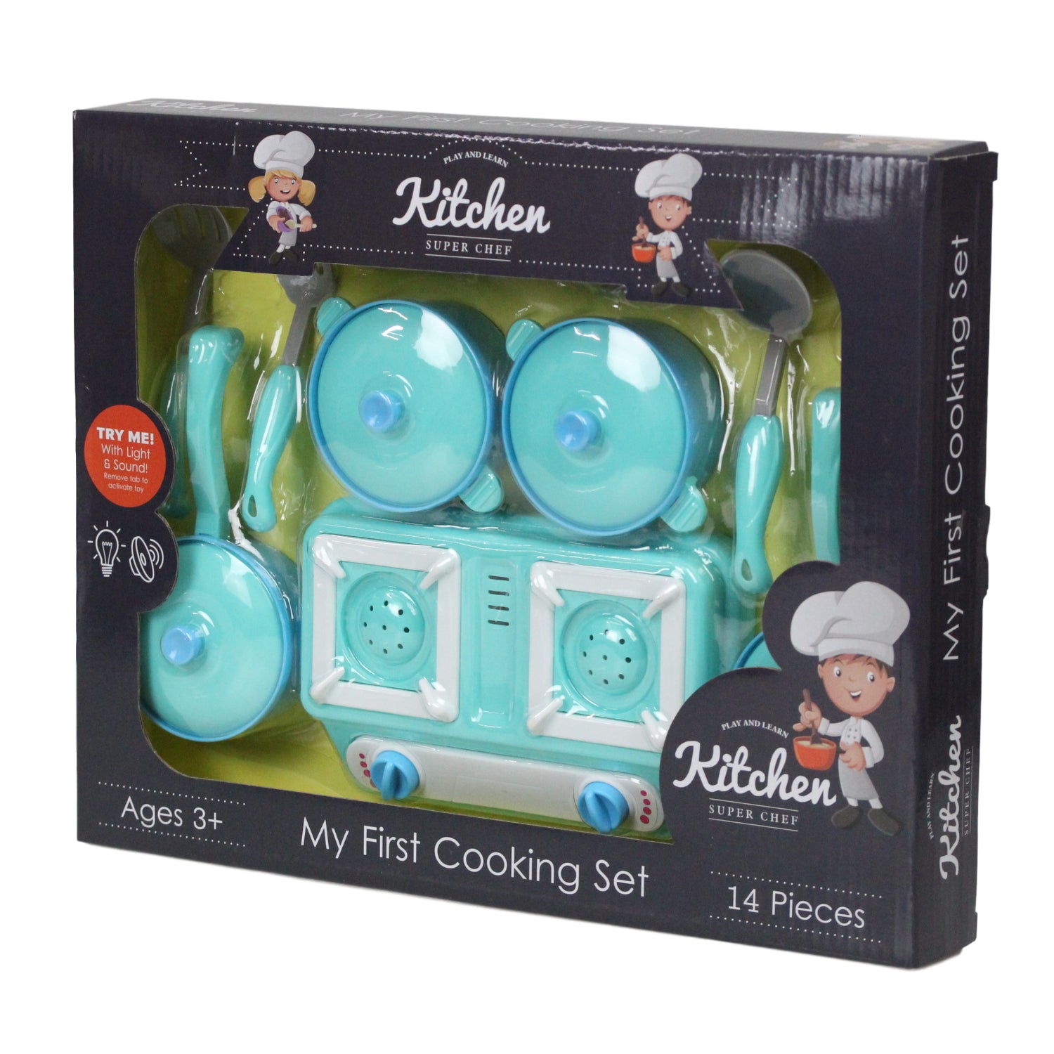 Play and Learn 14pc Super Chef My First Cooking Set