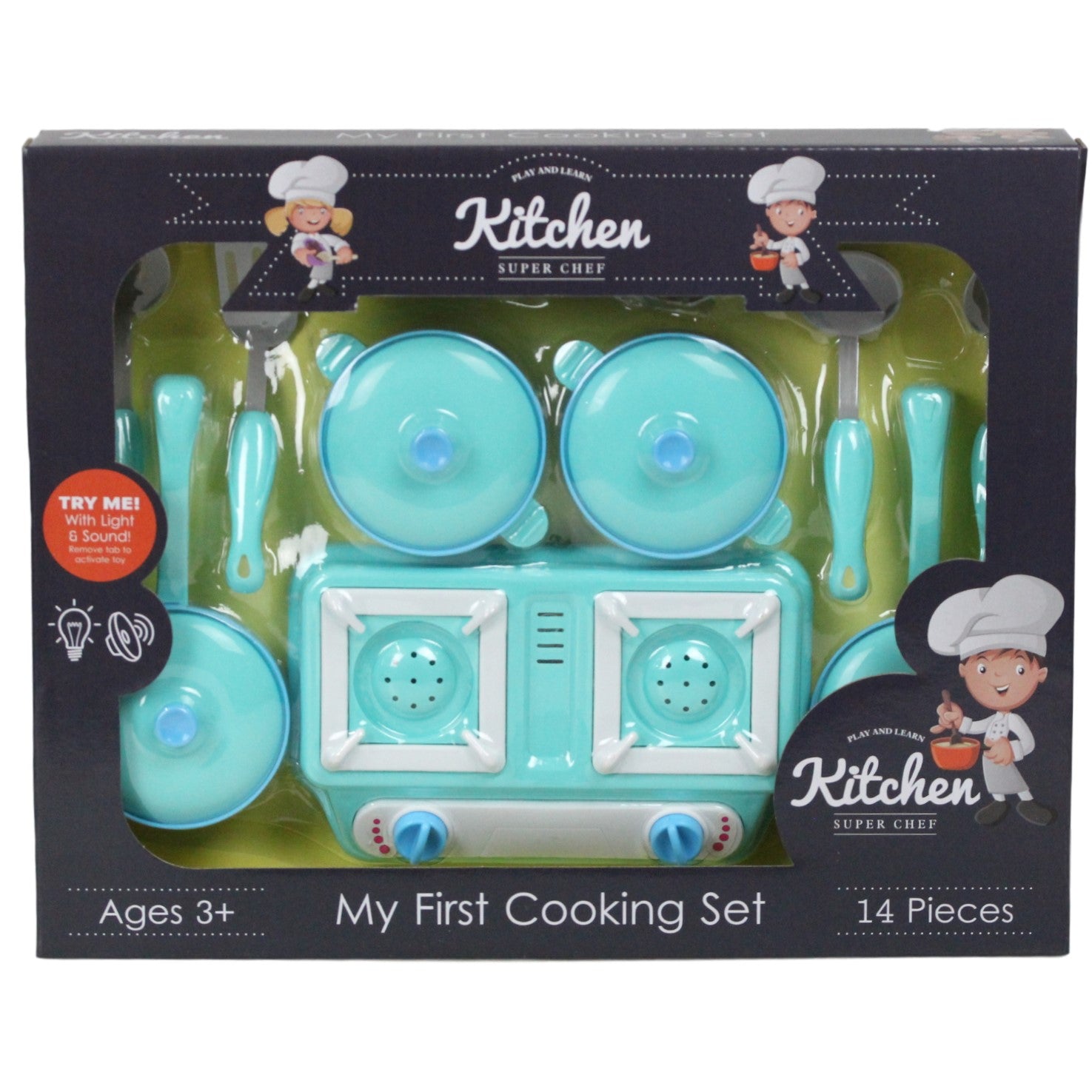 Play and Learn 14pc Super Chef My First Cooking Set - Bonnypack