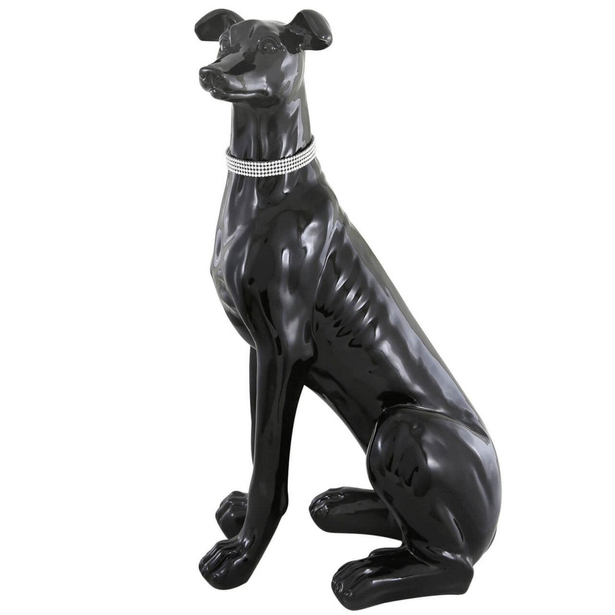 Large Sitting Black Dog Decoration - Bonnypack