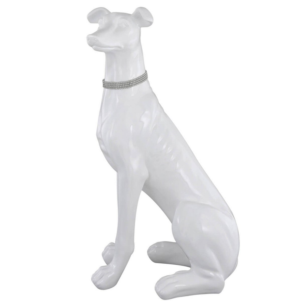 Large Sitting White Dog Decoration - Bonnypack