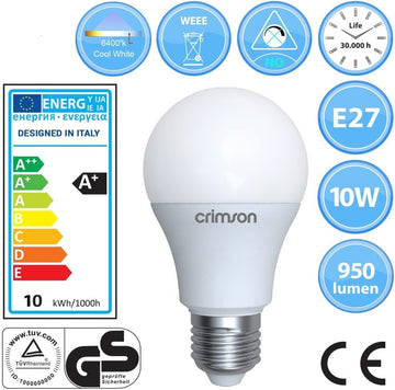 LED Bulb A60 Energy Saving 10W Light Bulb E27 Day White