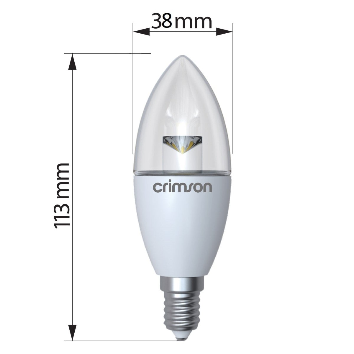 LED Candle Bulb 6W Energy Saving Bulb E14 Warm White - Bonnypack