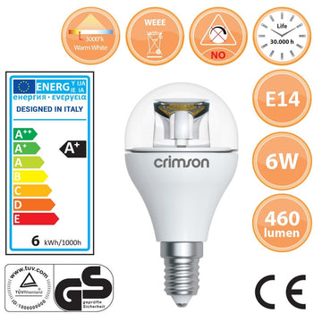 LED Golf Bulb 6W Energy Saving Bulb E14 Warm White