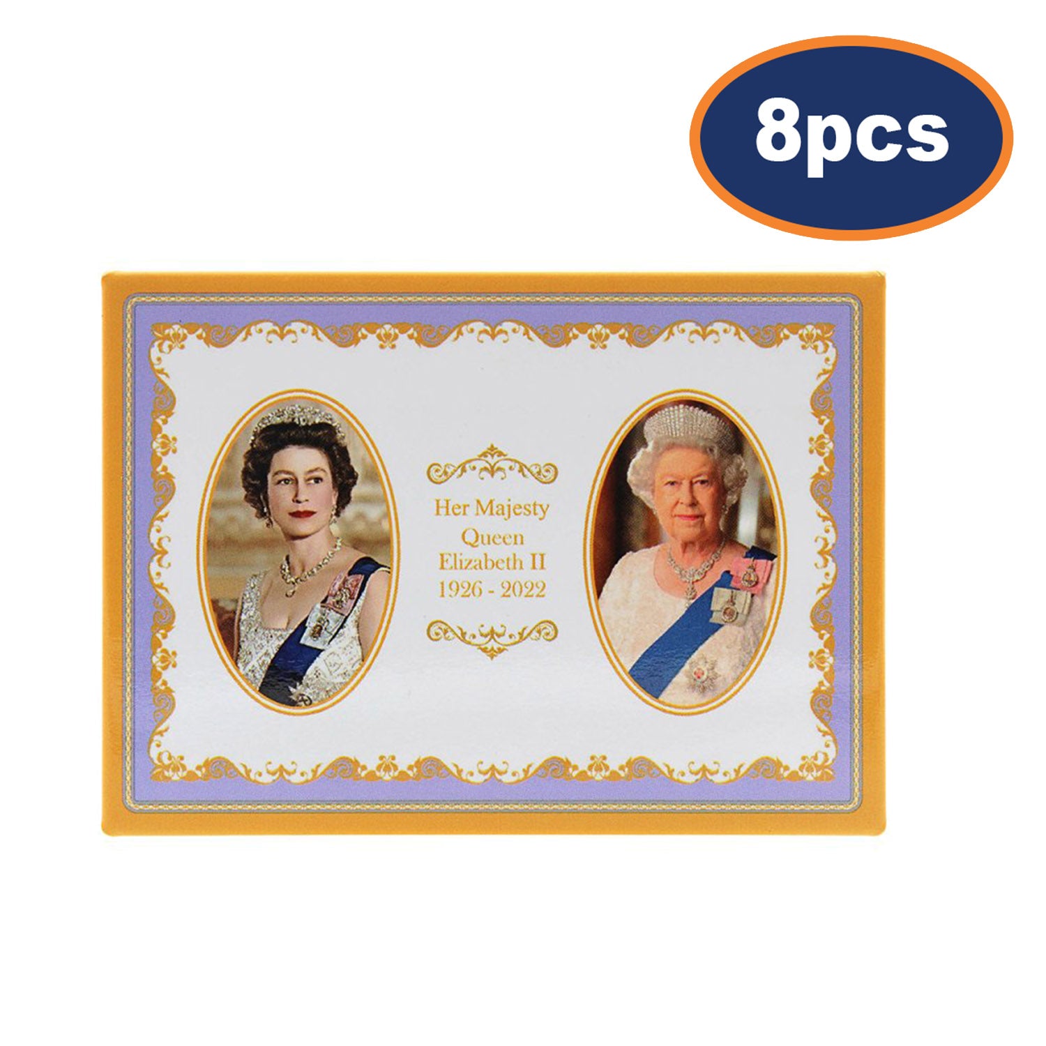 8pcs Queen Elizabeth II Fridge Magnet