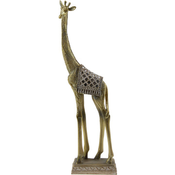 Resin Giraffe Decor - Gold