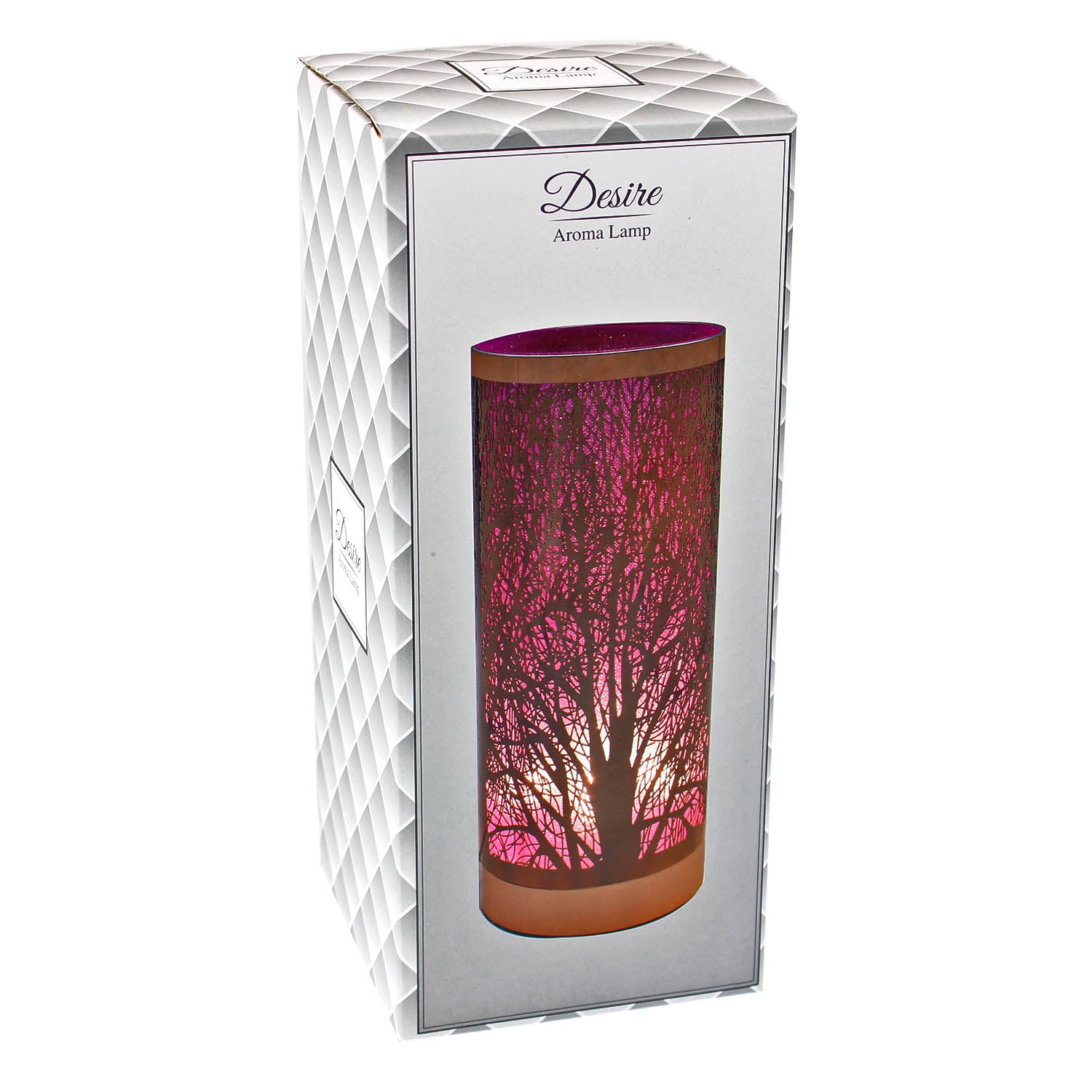 Cylinder Touch Lamp Branches Pattern - Pink - Bonnypack