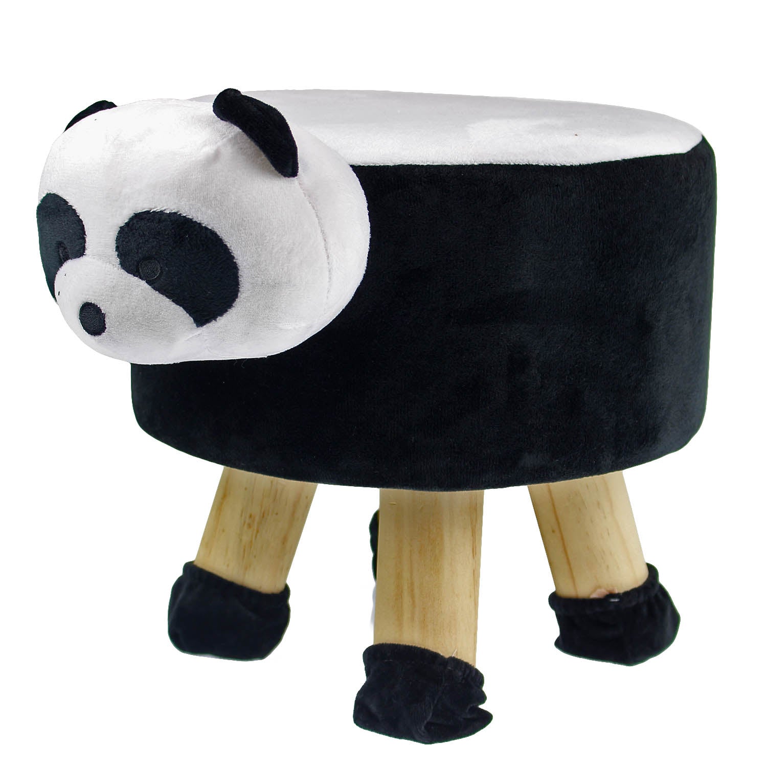 Panda Stuffed Animal Non-slip Round Kids Stool