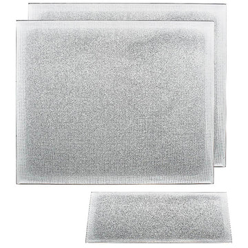 Silver Glitter Placemats Set of 2