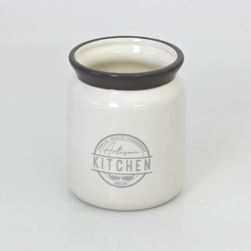 Artisan Kitchen Ceramic Utensil Holder Rack