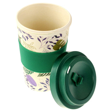 350ml Green Bamboo Travel Mug