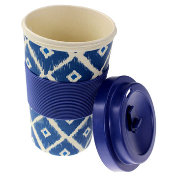 350ml Blue Bamboo Travel Mug