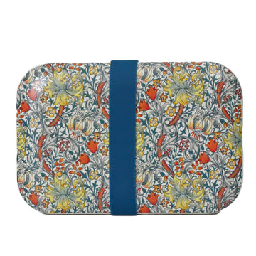 William Morris Golden Lily Florals Bamboo Lunch Box