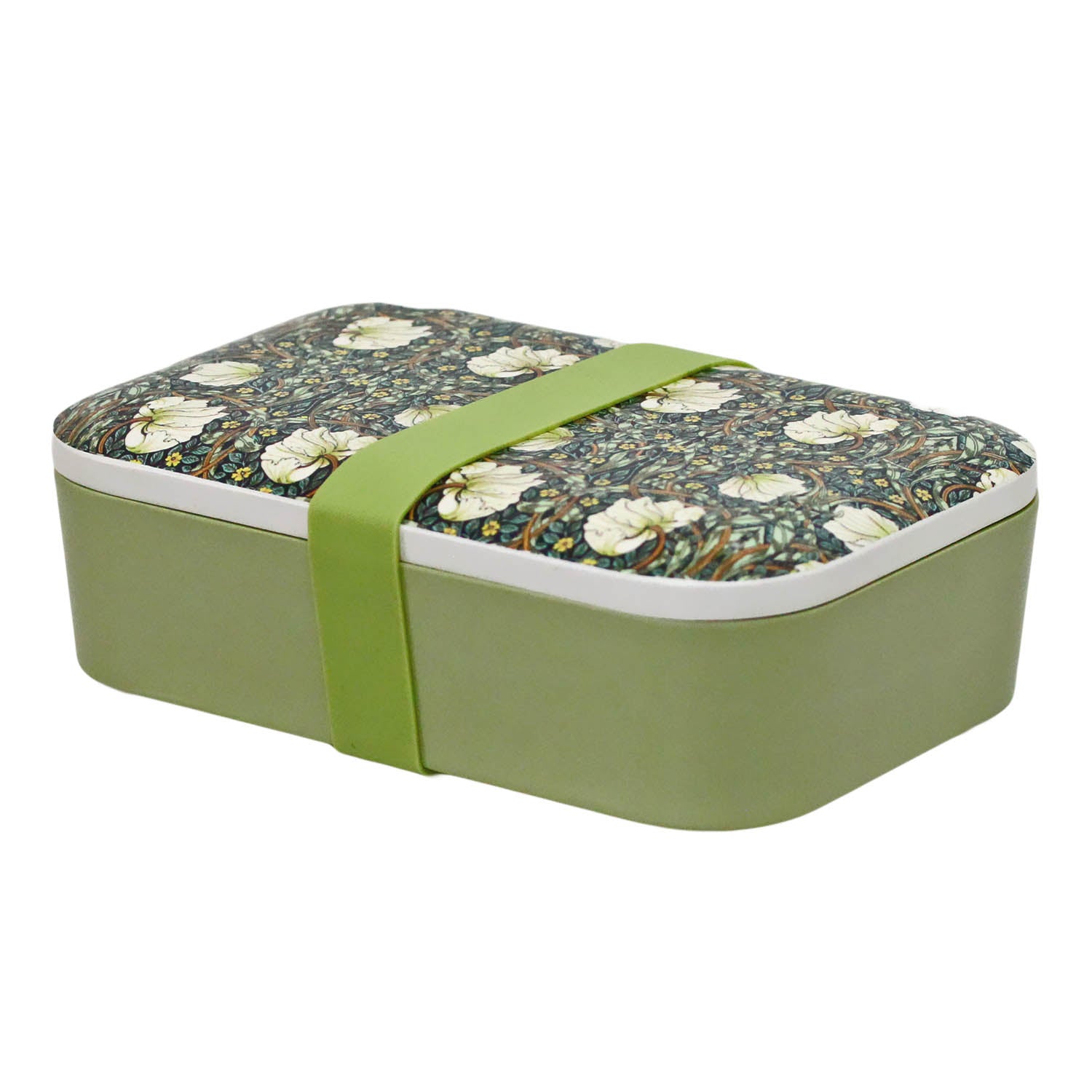 William Morris Pimpernel Floral Bamboo Lunch Box - Bonnypack