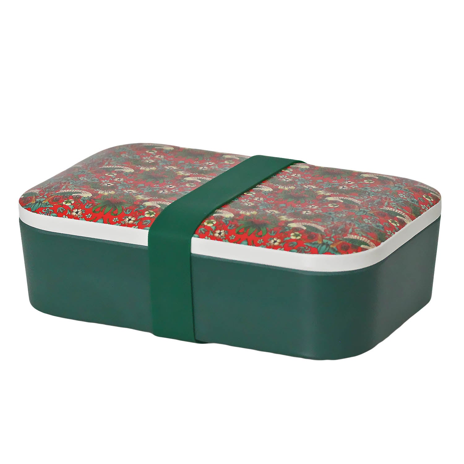 William Morris Strawberry Thief Floral Bamboo Lunchbox - Bonnypack