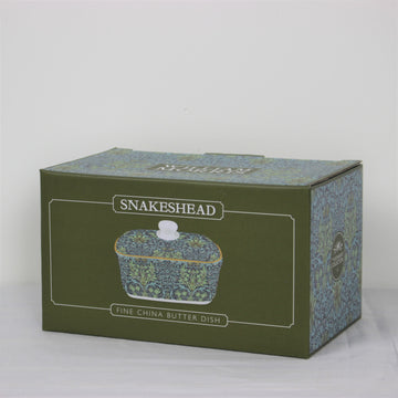 Snakeshead Fine China Ceramic Butter Dish