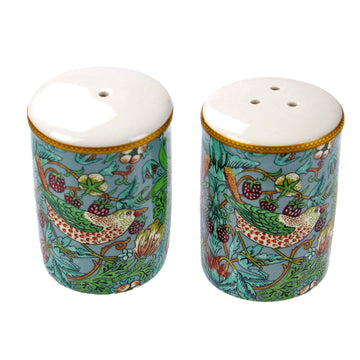 Strawberry Thief Teal Salt & Pepper Shaker Set