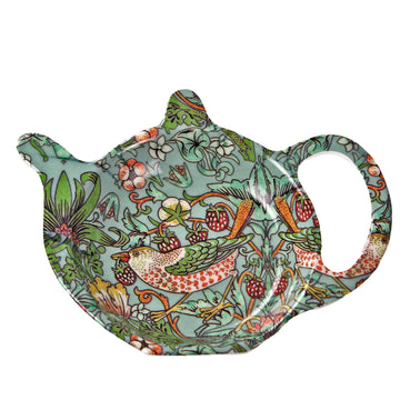 Strawberry Thief Teal Teabag Tidy Melamine