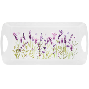 Lavender Flower Design Medium Serving Tray