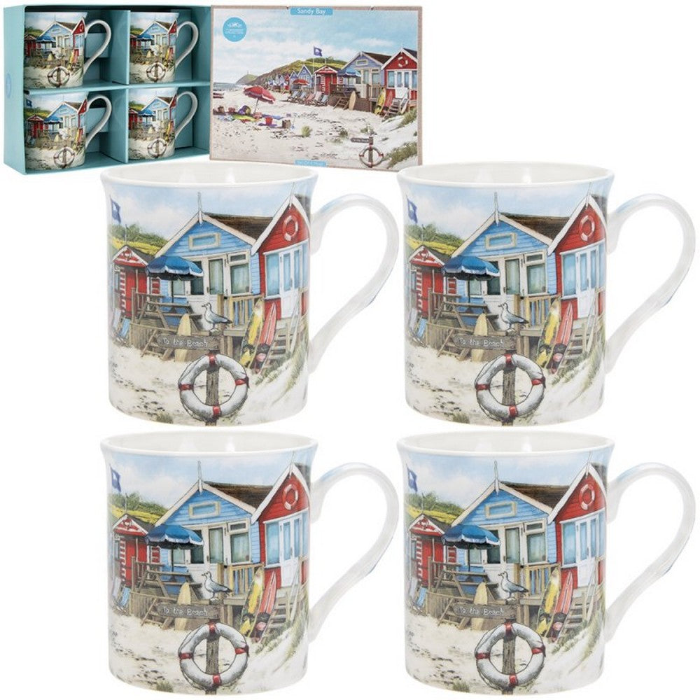 Set of 4 Sandy Bay Mugs