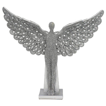 Silver Art 13 Inch Standing Angel