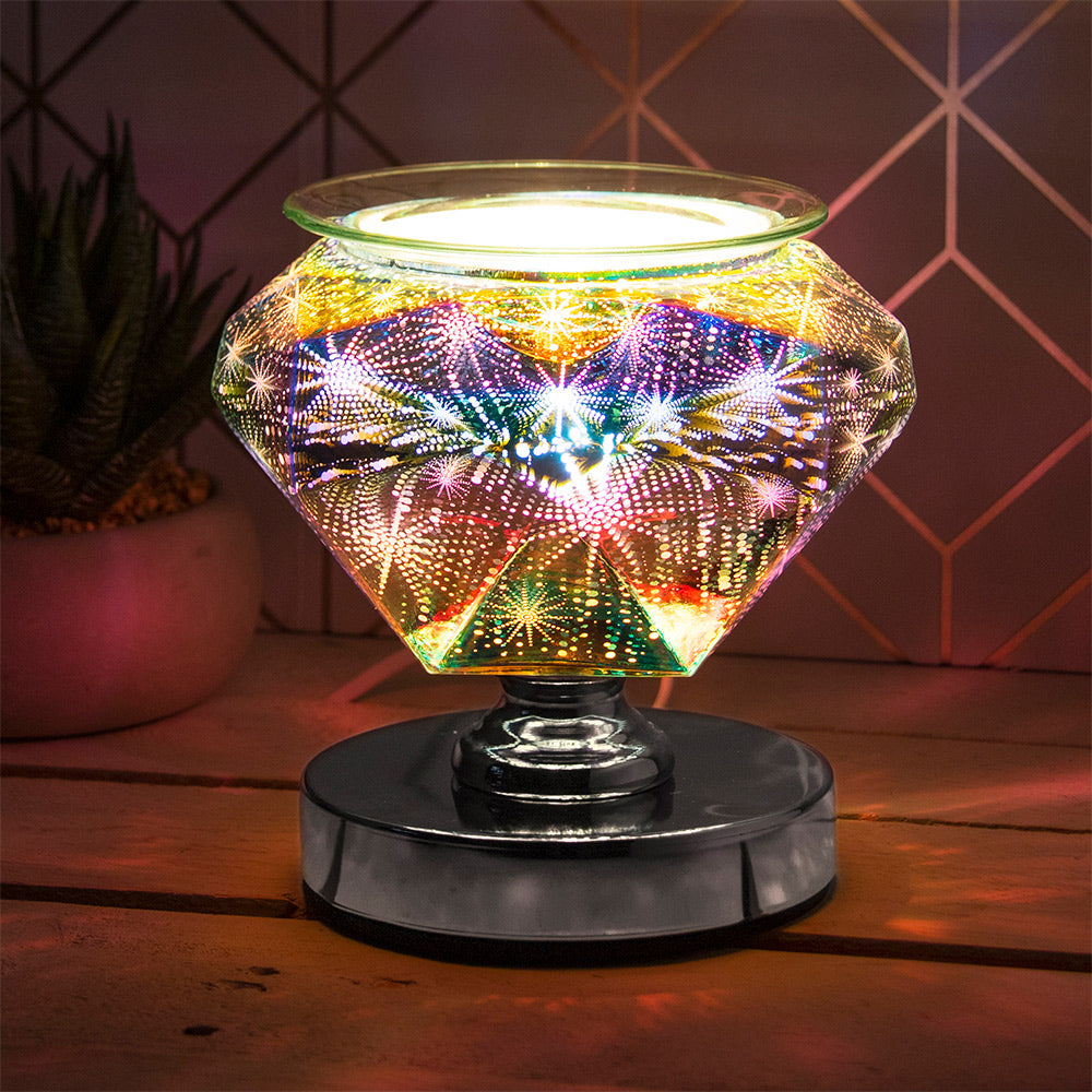 Desire Aroma Diamond Style Lamp Oil Burner 3D Light