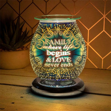 Electric Mirrored Glass Wax Melt Warmer