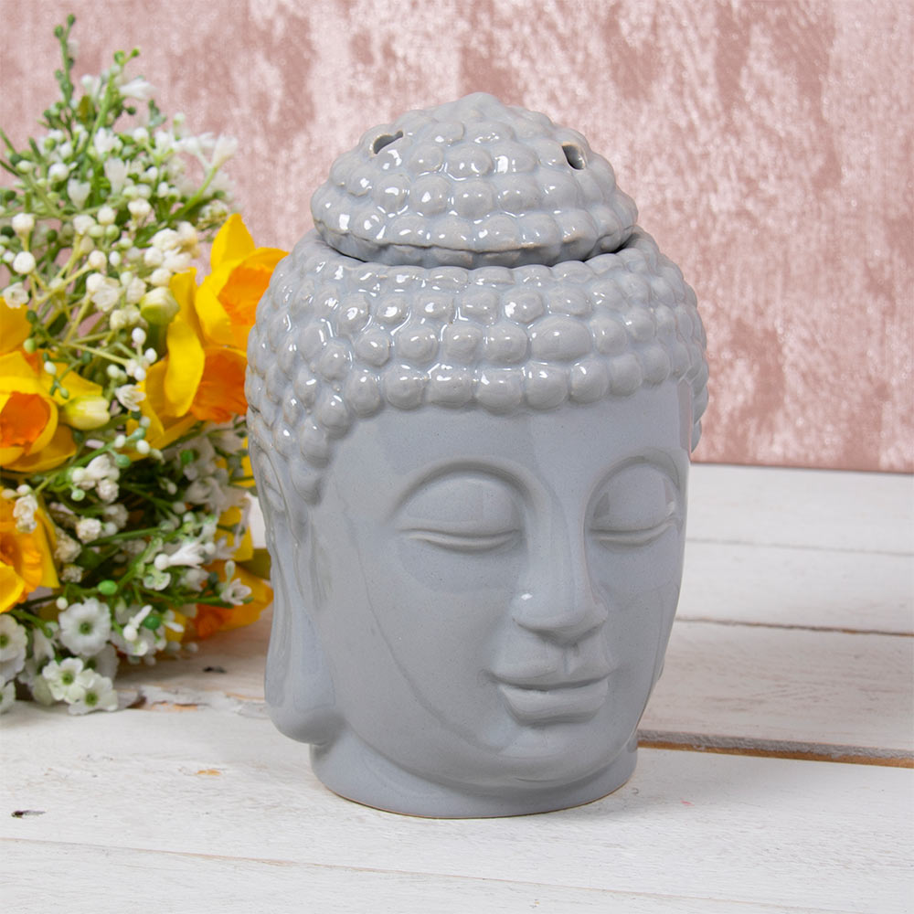 Grey Buddha Ceramic Wax Melt Warmer Oil Burner