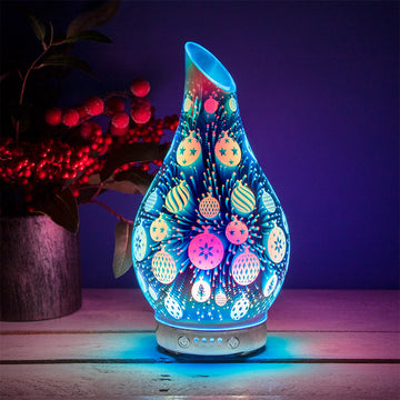 Humidifier 3D Prism Light Effect Christmas Ornaments