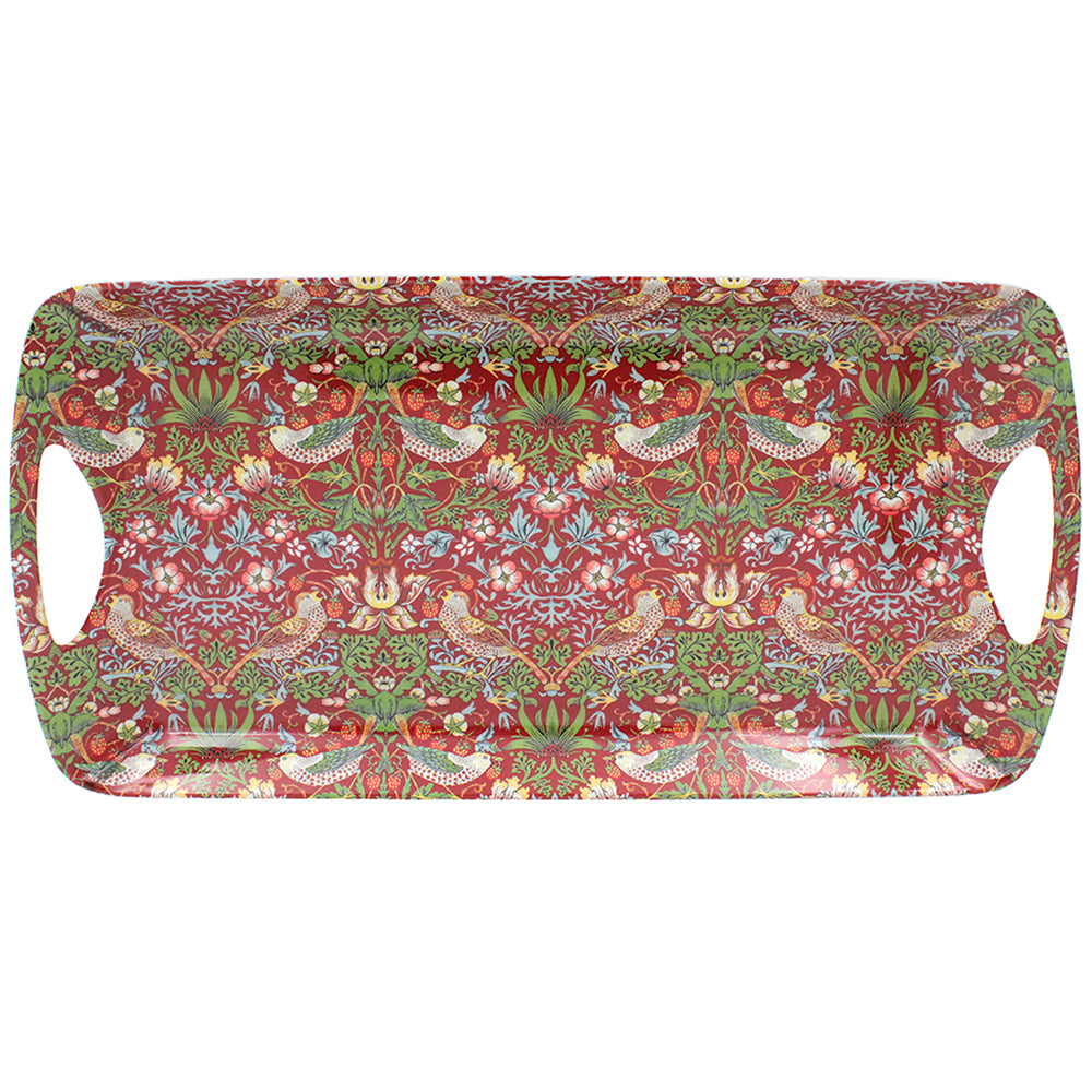 William Morris Strawberry Thief Red Medium 41x20cm Serving Tray