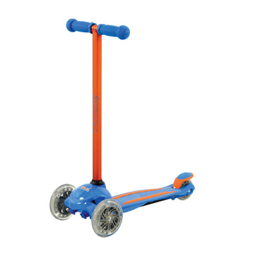 U-Move Blue LED Tilt 'n' Turn 3 Wheels Push Scooter Kids - Bonnypack