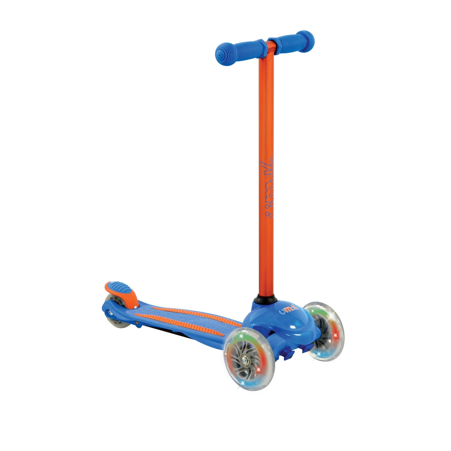 U-Move Blue LED Tilt 'n' Turn 3 Wheels Push Scooter Kids - Bonnypack