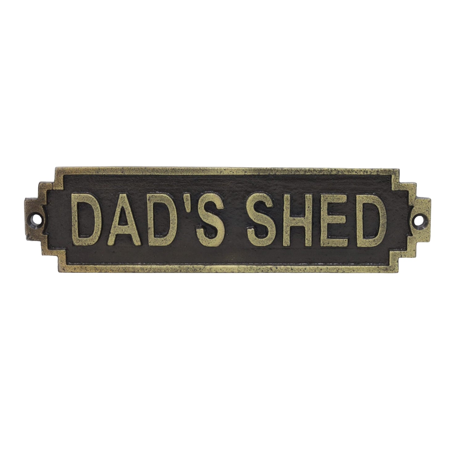 Metal Dad's Shed Signage